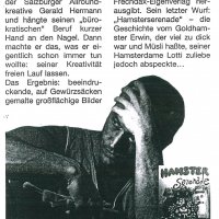 "Neues Kinderbuch: Hamsterserenade" aus: Freundin 8/1997